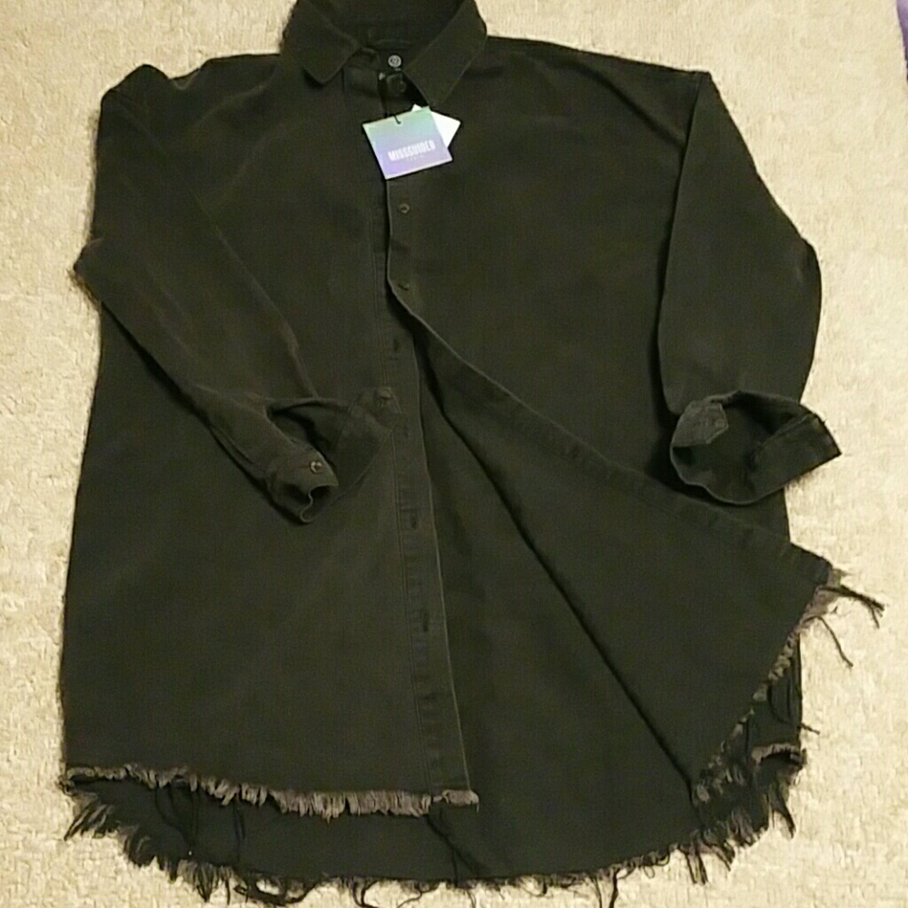 Brand new Missguided black denim jacket